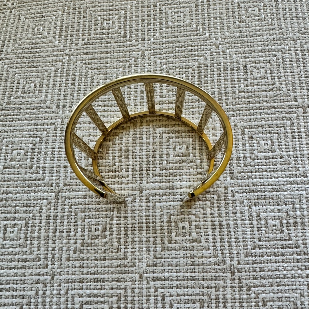 Michael Kors Gold and Diamond Cuff Bracelet - Picture 1 of 8